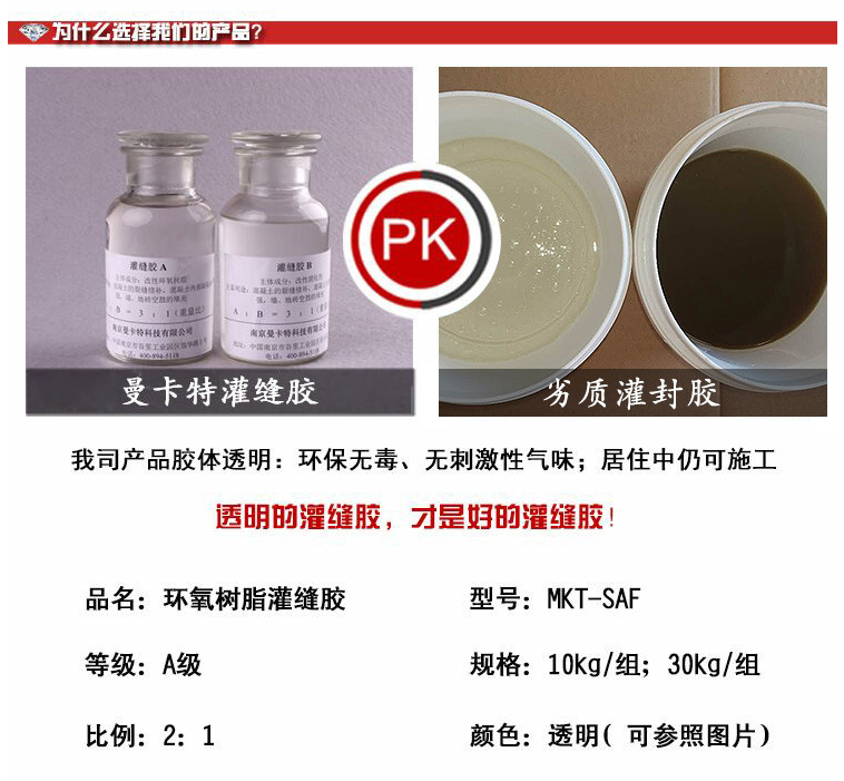 加固材料中不同種類的灌縫膠可以互相替代使用嗎？