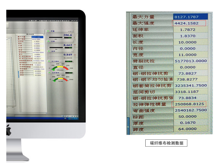 曼卡特碳纖維布強(qiáng)度遠(yuǎn)超一級(jí)碳布標(biāo)準(zhǔn)，高達(dá)4000多兆帕！