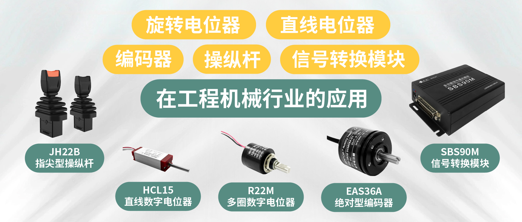 工程機械核心部件選型指南：從電位器、編碼器、操縱桿到信號轉(zhuǎn)換一網(wǎng)打盡！